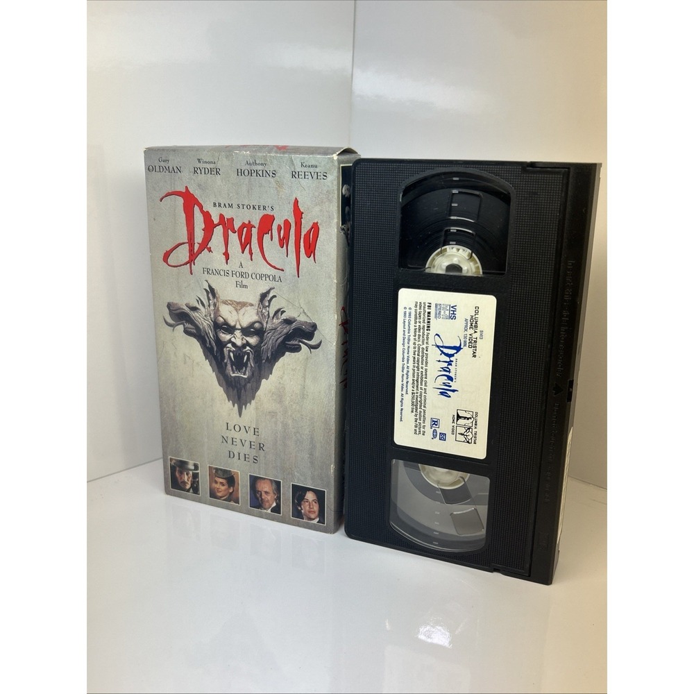 Bram Stoker's Dracula (1993) VHS Gary Oldman Winona Ryder Keanu Reeves Columbia